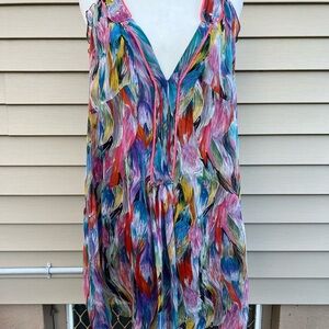 Erica Davies 100% silk top Women multicolored size 6